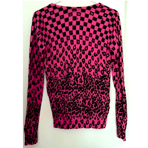 Volcom Checkerboard Leopard V Neck Moments Sweater - Picture 4 of 6